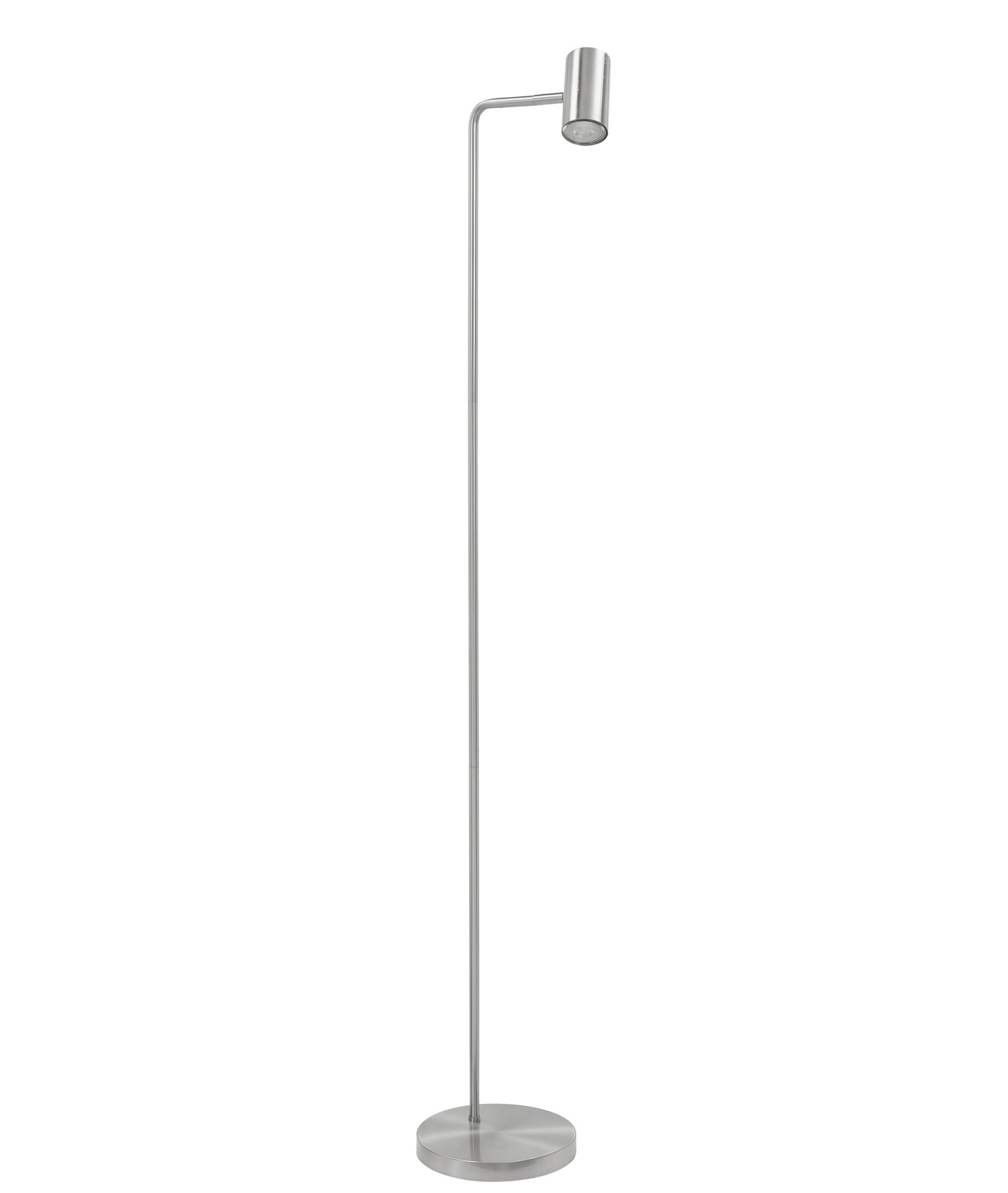 Vloerlamp Burgos RVS 1 lichts 134cm Vloerlamp Burgos RVS 1 lichts 134cm
