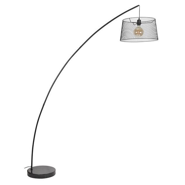 Vloerlamp Booglamp Gauze Kap 45cm Vloerlamp Booglamp Gauze Kap 45cm