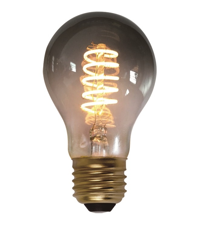 E27 7Watt Led Smoke 60mm incl. Stappen Dimmer E27 7Watt Led Smoke 60mm incl. Stappen Dimmer
