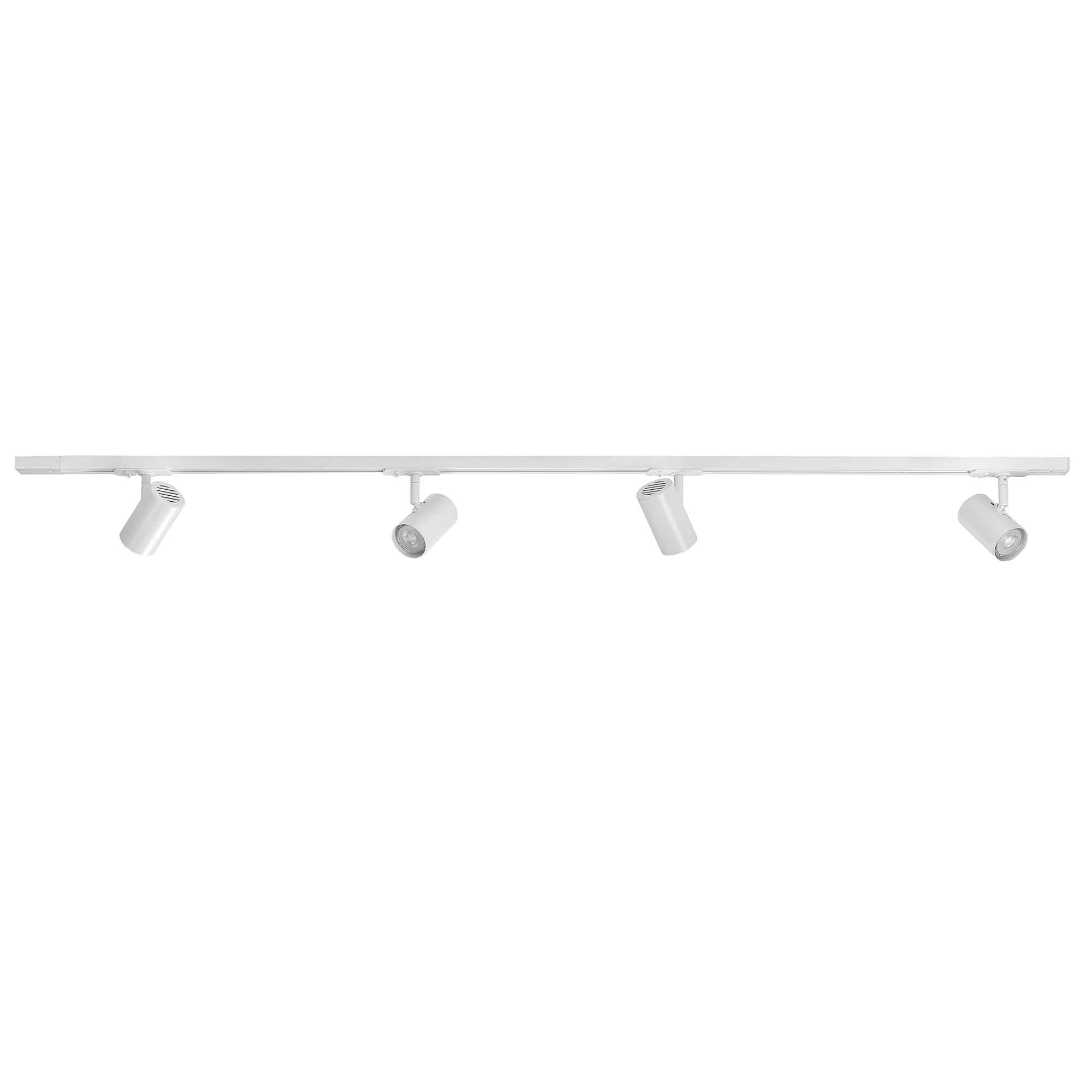 Railsysteem Trackline 150cm Wit incl. 4 Cilinder Spots Railsysteem Trackline 150cm Wit incl. 4 Cilinder Spots