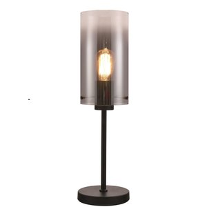 Tafellamp Ventotto Zwart & Smoke Glas 58cm