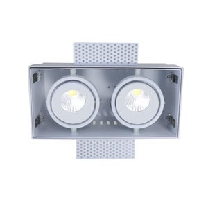 Artdelight Inbouwspot  Wit Trimless GU10  2 Lichts