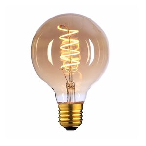 Highlight E27 4Watt Gold Spiraal 80mm  Dimbaar