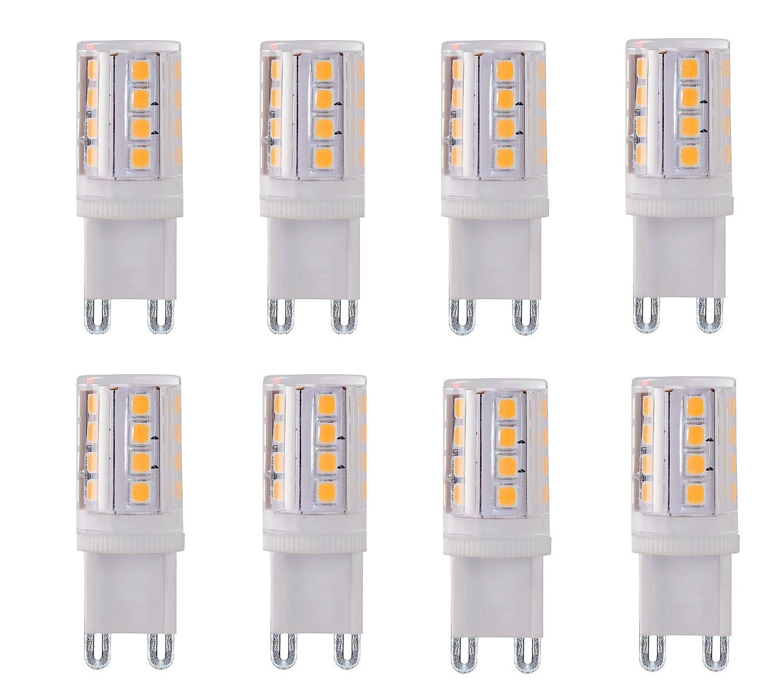 G9 4Watt Led Lamp incl. Stappendimmer 2700K 8 Stuks G9 4Watt Led Lamp incl. Stappendimmer 2700K 8 Stuks
