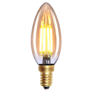 E14 4Watt Led Gold Dimbaar Kaars