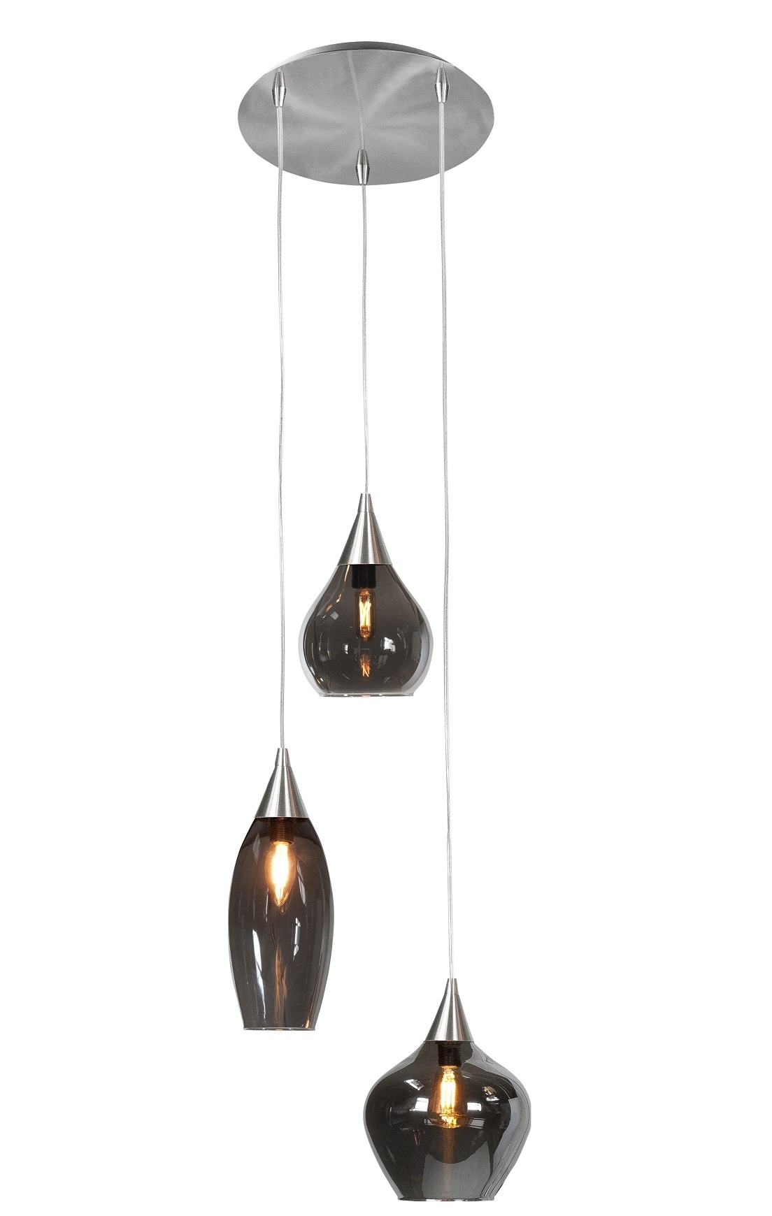 Hanglamp Cambio Smoke 3 Lichts Hanglamp Cambio Smoke 3 Lichts