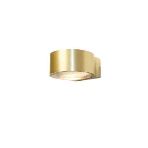 Wandlamp LED Hudson Mat Goud IP54 Wandlamp LED Hudson Mat Goud IP54