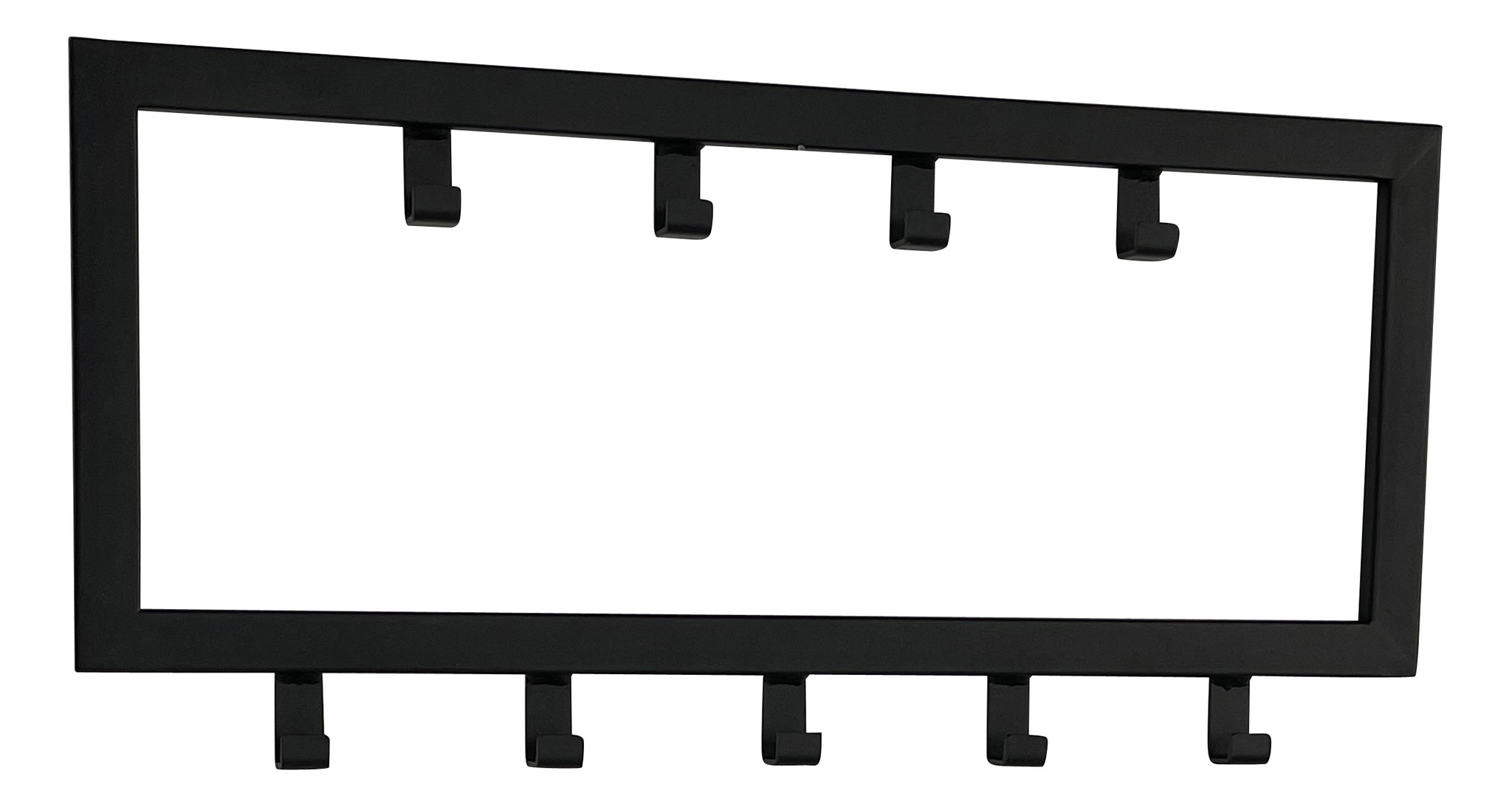 Kapstok Joy Mat Zwart 9 Haken 60cm Kapstok Joy Mat Zwart 9 Haken 60cm
