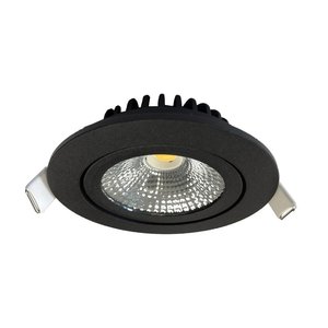 Inbouwspot Thin Rond Zwart IP44 Dim To Warm