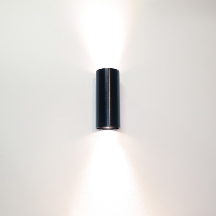 Wandlamp Roulo 2 Mat Zwart GU10 Wandlamp Roulo 2 Mat Zwart GU10