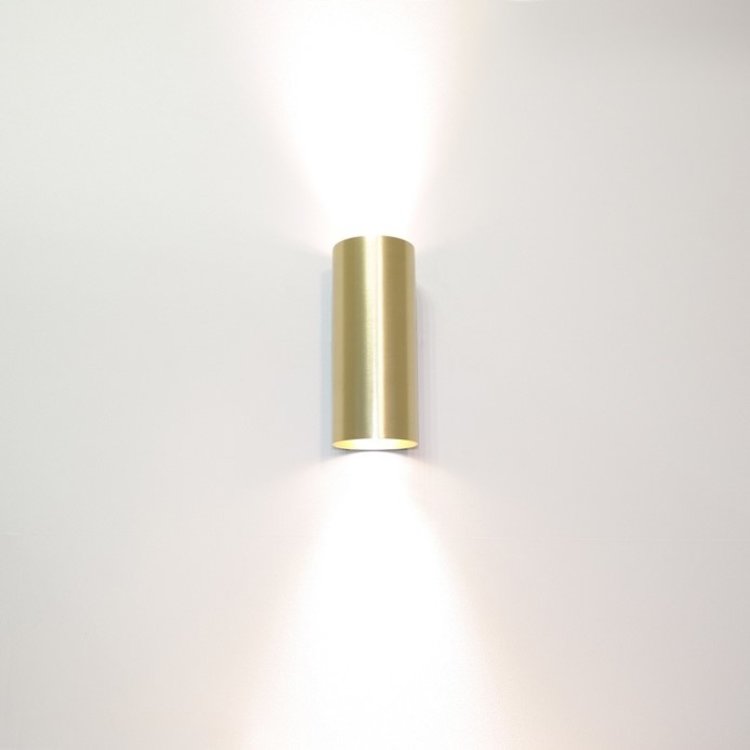 Artdelight Wandlamp Roulo 2 Goud GU10 Up & Downlight