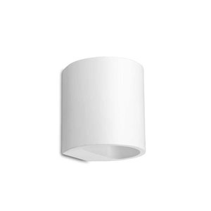 Artdelight Wandlamp Plaster Rond Wit 11cm Ø