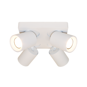 Artdelight Spot Megano Wit GU10 4Lichts