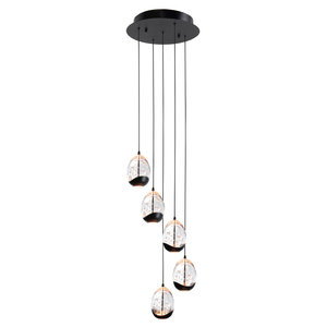 Hanglamp Clear Egg 5 Lichts 30cm Ø Led