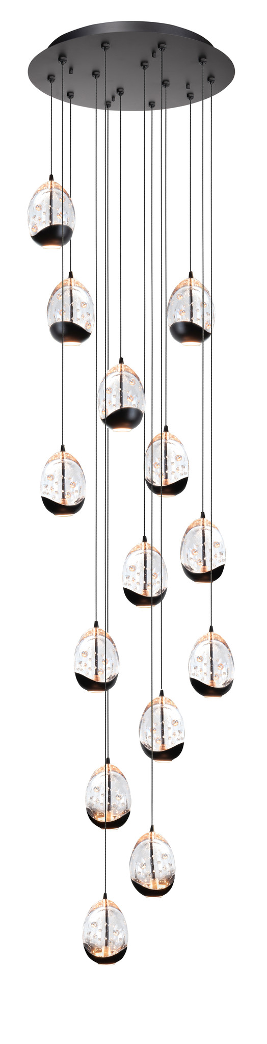 Videlamp Clear Egg 14 Lichts 50cm Ø Led Videlamp Clear Egg 14 Lichts 50cm Ø Led