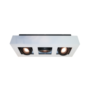 Spot Bosco Wit Zwart 3 Lichts  GU10
