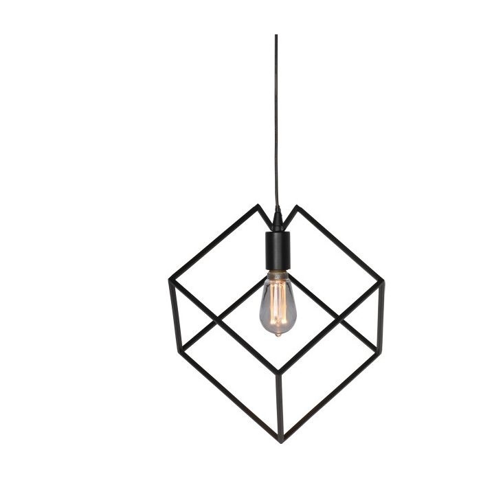 Hanglamp Angolo Mat Zwart 1Lichts 25cm Hanglamp Angolo Mat Zwart 1Lichts 25cm