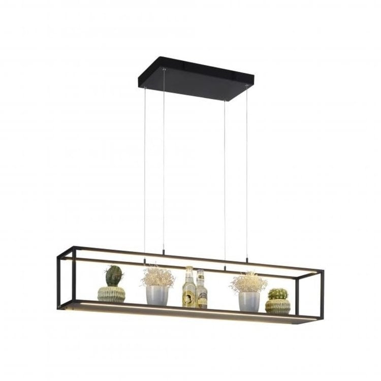 Hanglamp Conni Zwart 105cm incl. Dimmer