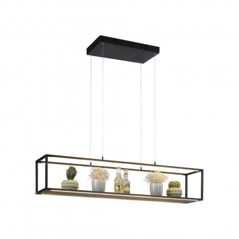 Hanglamp Contura Zwart 105cm incl. Dimmer Hanglamp Contura Zwart 105cm incl. Dimmer