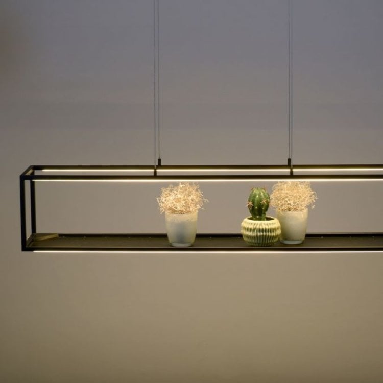 Hanglamp Conni Zwart 105cm incl. Dimmer