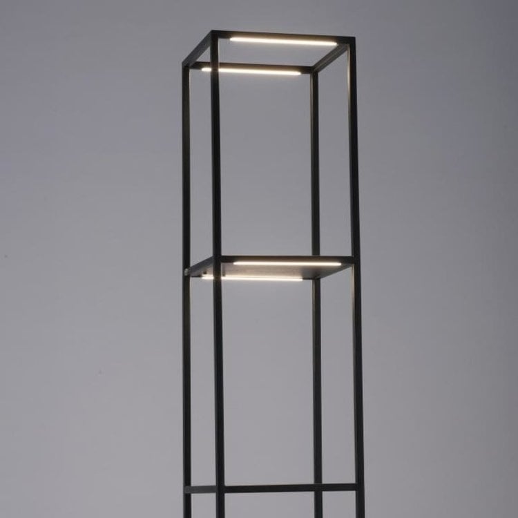 Vloerlamp Conni Zwart 140cm incl. Dimmer