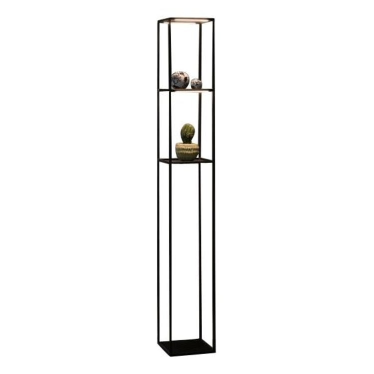Vloerlamp Conni Zwart 140cm incl. Dimmer