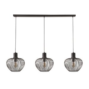 Hanglamp Arraffone Zwart 3 Lichts Balk