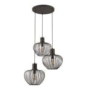 Hanglamp Arraffone Zwart 3 Lichts