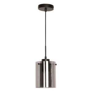 Freelight Interno Hanglamp Zwart & Smoke Glas