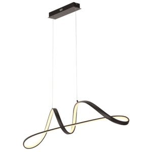 Hanglamp Alato Mat Zwart Led incl. Dimmer L 118cm