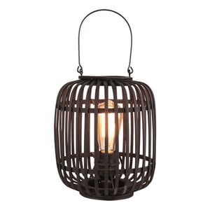 Tafellamp Treccia Zwart  Rotan