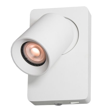 Wandlamp Megano Wit GU10 incl. Schakelaar Wandlamp Megano Wit GU10 incl. Schakelaar
