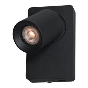 Wandlamp Megano Zwart GU10 incl. Schakelaar