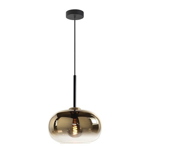 Hanglamp Bellini Zwart Gold 30cm 1 Lichts