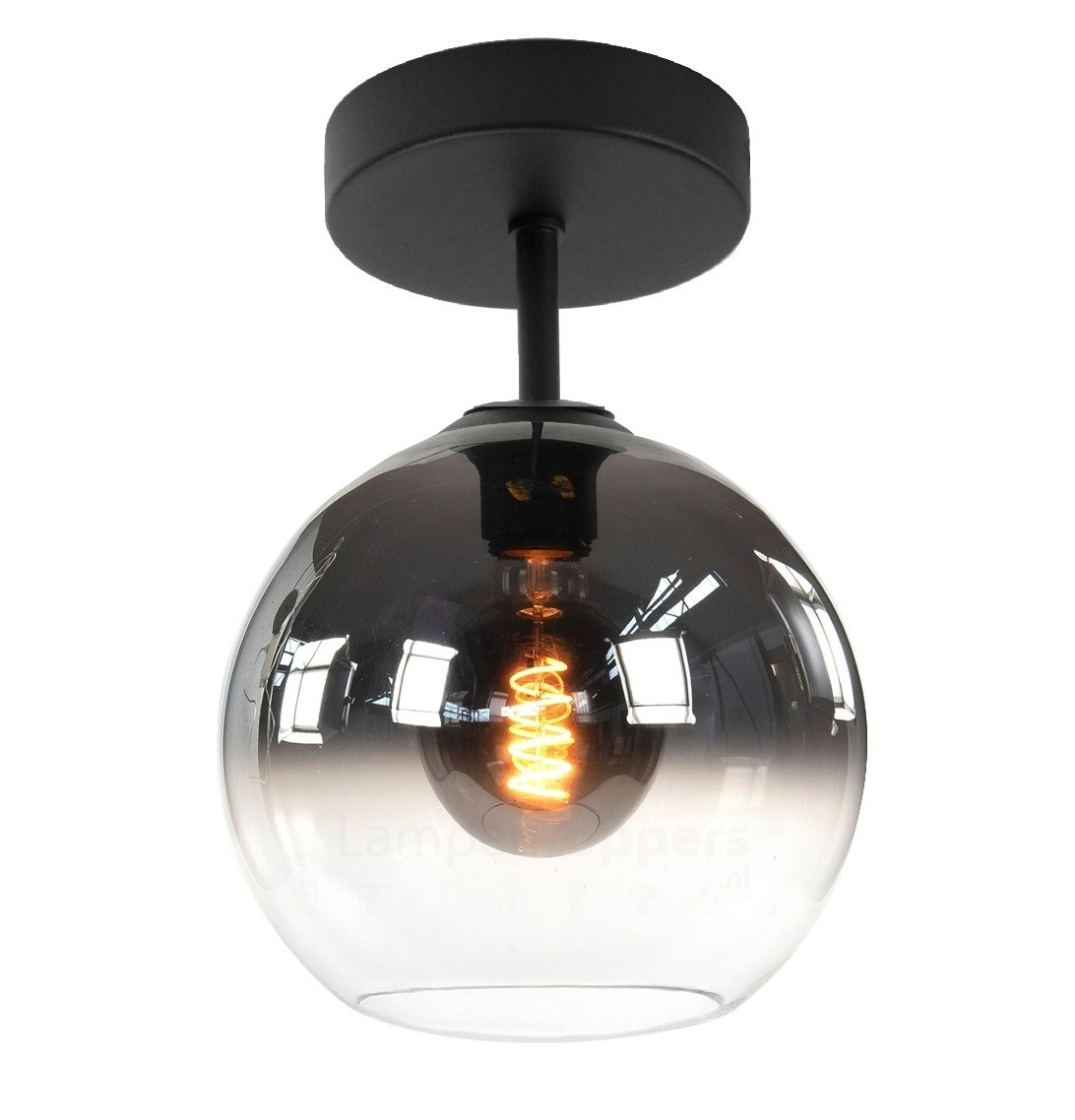 Plafondlamp Fantasy Globe Smoke Ø 20cm