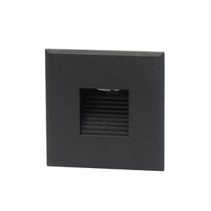 Wand Inbouwspot Isa 1Watt Led Zwart