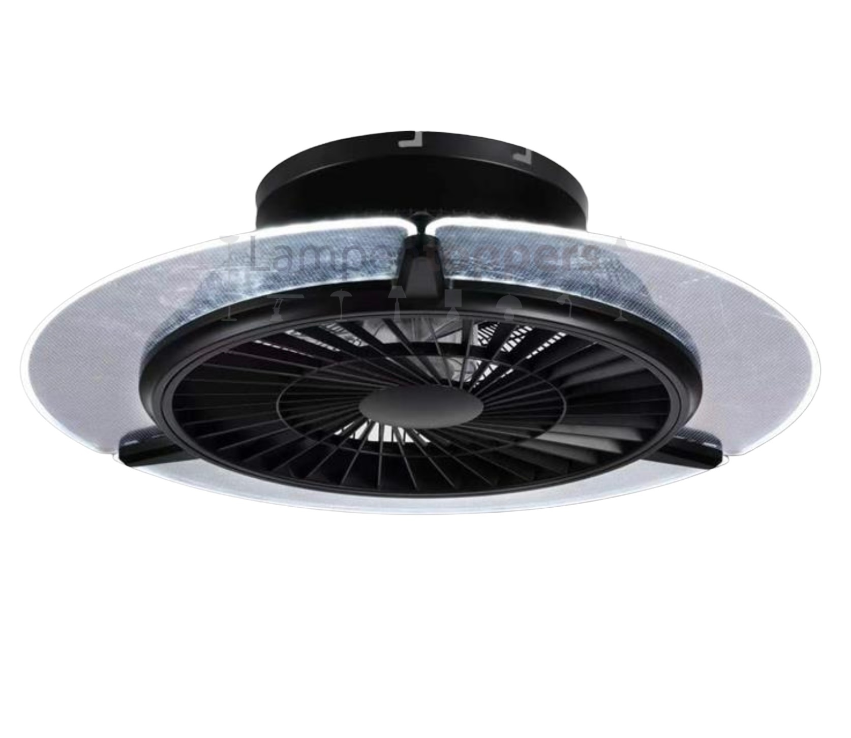 Plafondventilator The Fan no. 7 Black Ø 56cm