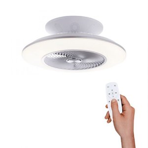 Plafondventilator Leonard Wit Zilver Ø 58cm