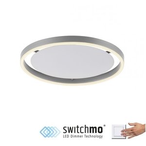 Plafondlamp Ritus Aluminium Ø 40cm incl. Dimmer