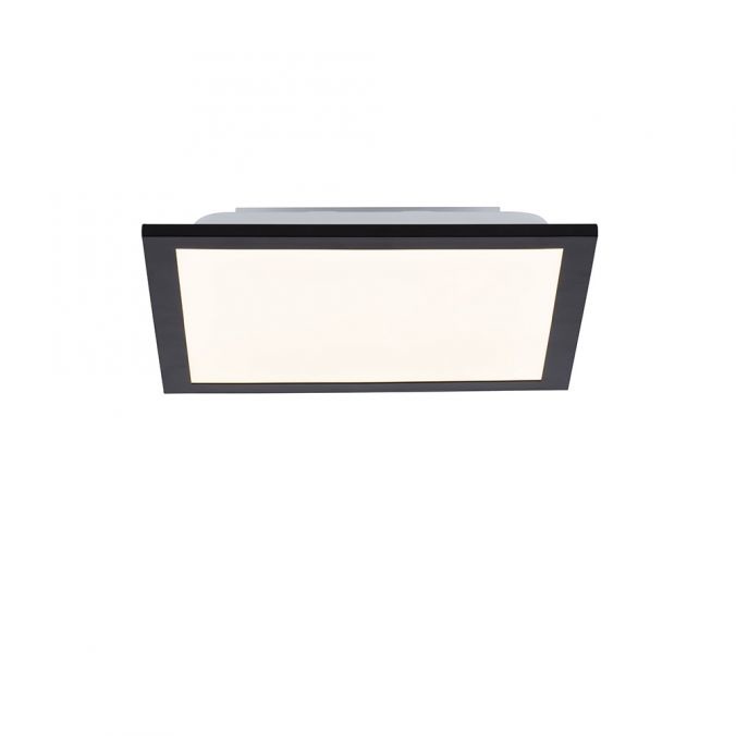 Plafondlamp Flat Zwart LED 29.5 x 29.5cm