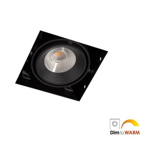 Inbouwspot Zwart Trimless 7Watt Dim to Warm