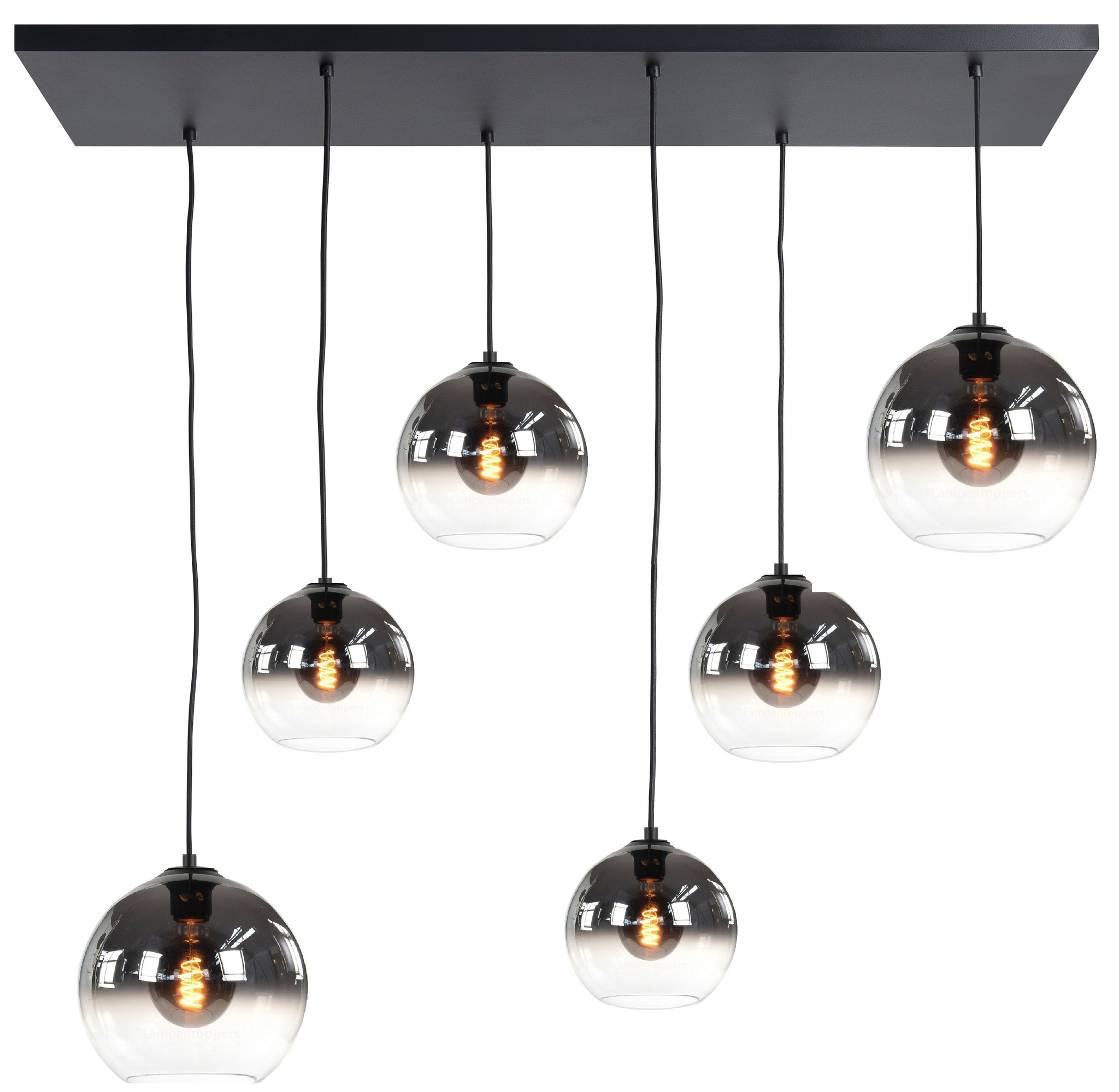 Hanglamp Fantasy Globe Smoke - Clear 6 Lichts