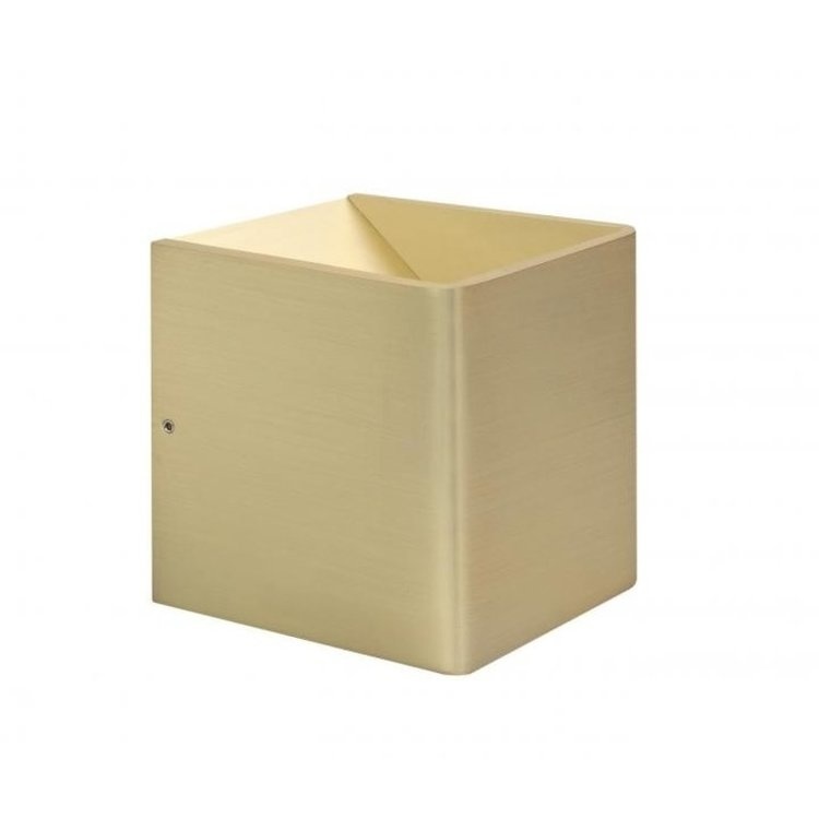 Wandlamp Fulda Mat Goud 6Watt Led Wandlamp Fulda Mat Goud 6Watt Led