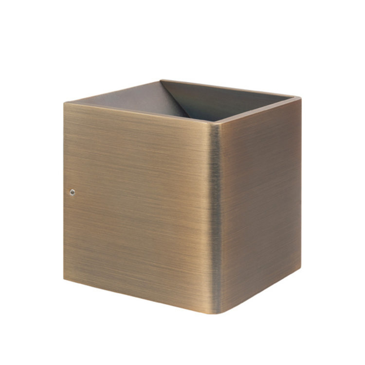 Wandlamp Fulda Mat Brons 6Watt Led Wandlamp Fulda Mat Brons 6Watt Led