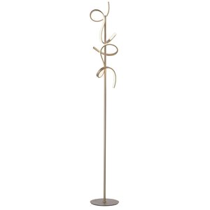Vloerlamp Curls  Mat Goud 22Watt Led