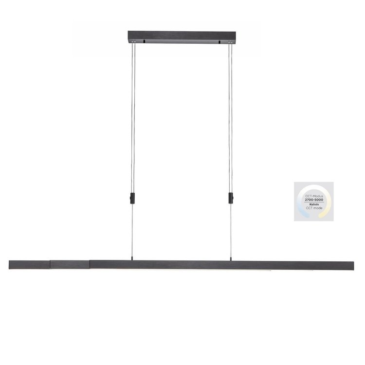 Hanglamp Adriana Antraciet L120-180cm