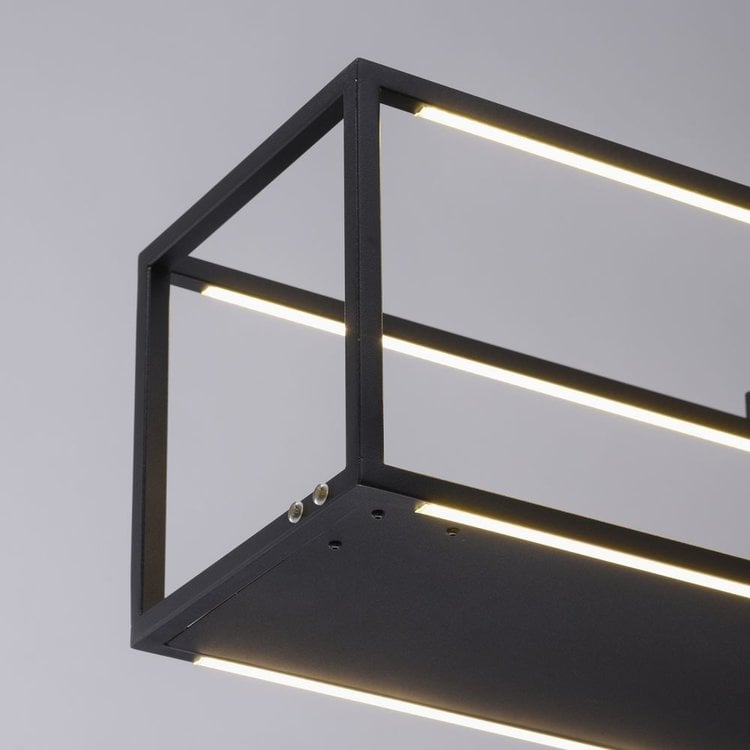 Hanglamp Conni Zwart 105cm incl. Dimmer