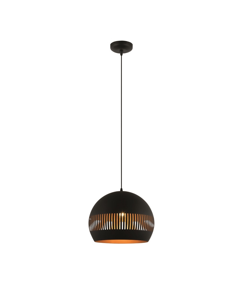 Hanglamp Globo Zwart - Goud Ø 30cm E27