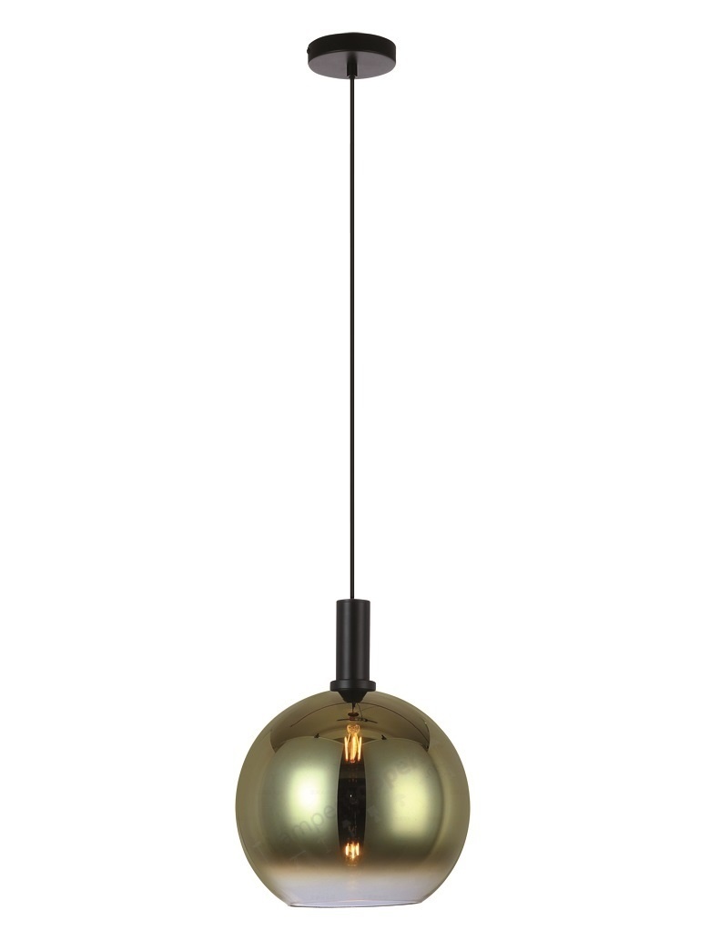 Gradiente - Hanglamp - 30cm - Goud - Zwart - 1 Lichts