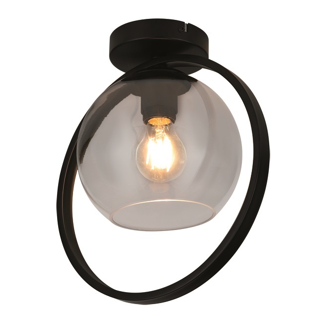 Aureol - Plafondlamp - 30cm - Smoke - Zwart